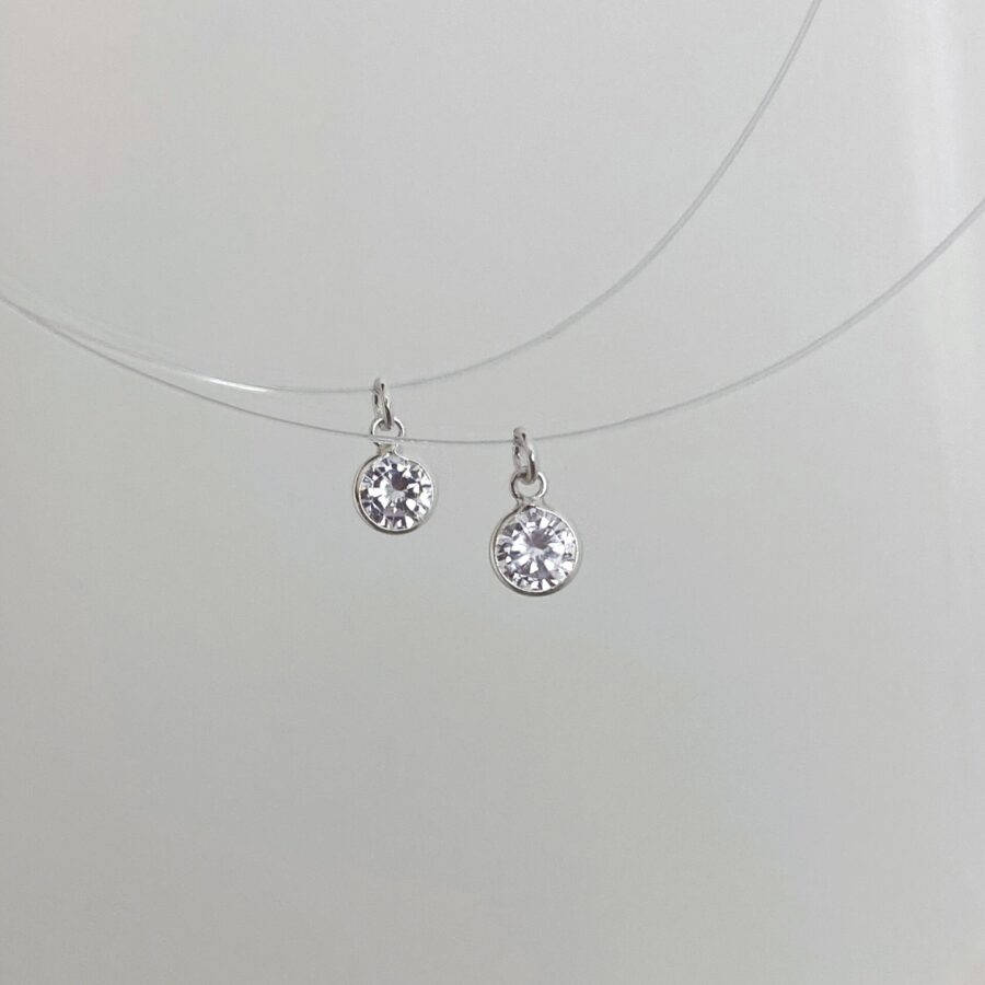 ·Choker tanza brillo 38 cm largo·