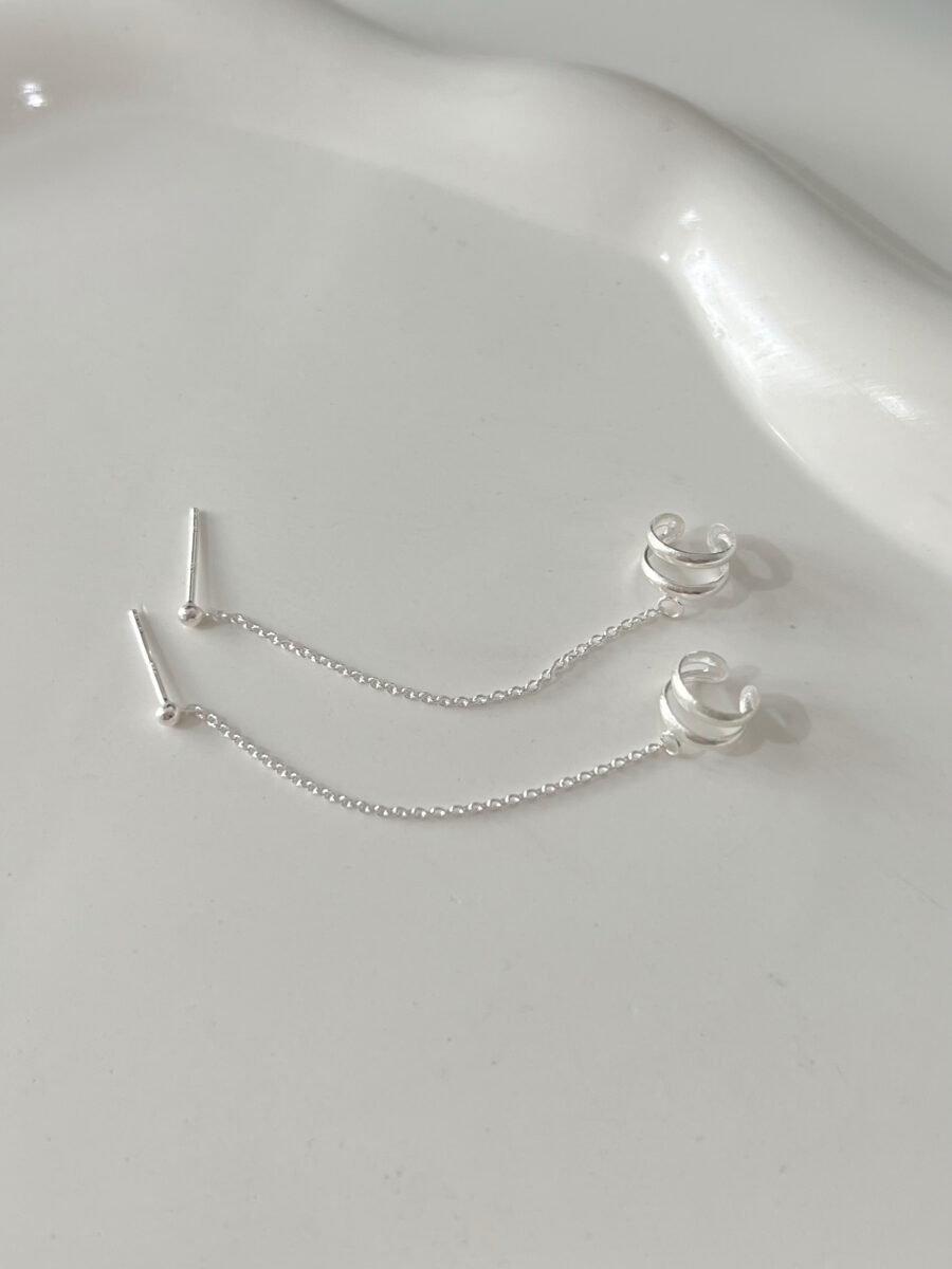 ·Aro Cuff con cadenita + aro pasante·