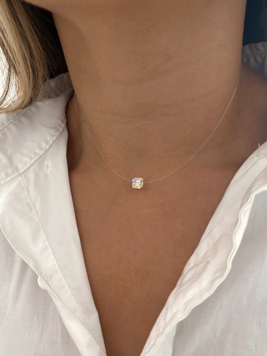 ·Choker tanza cubo Swarovski·