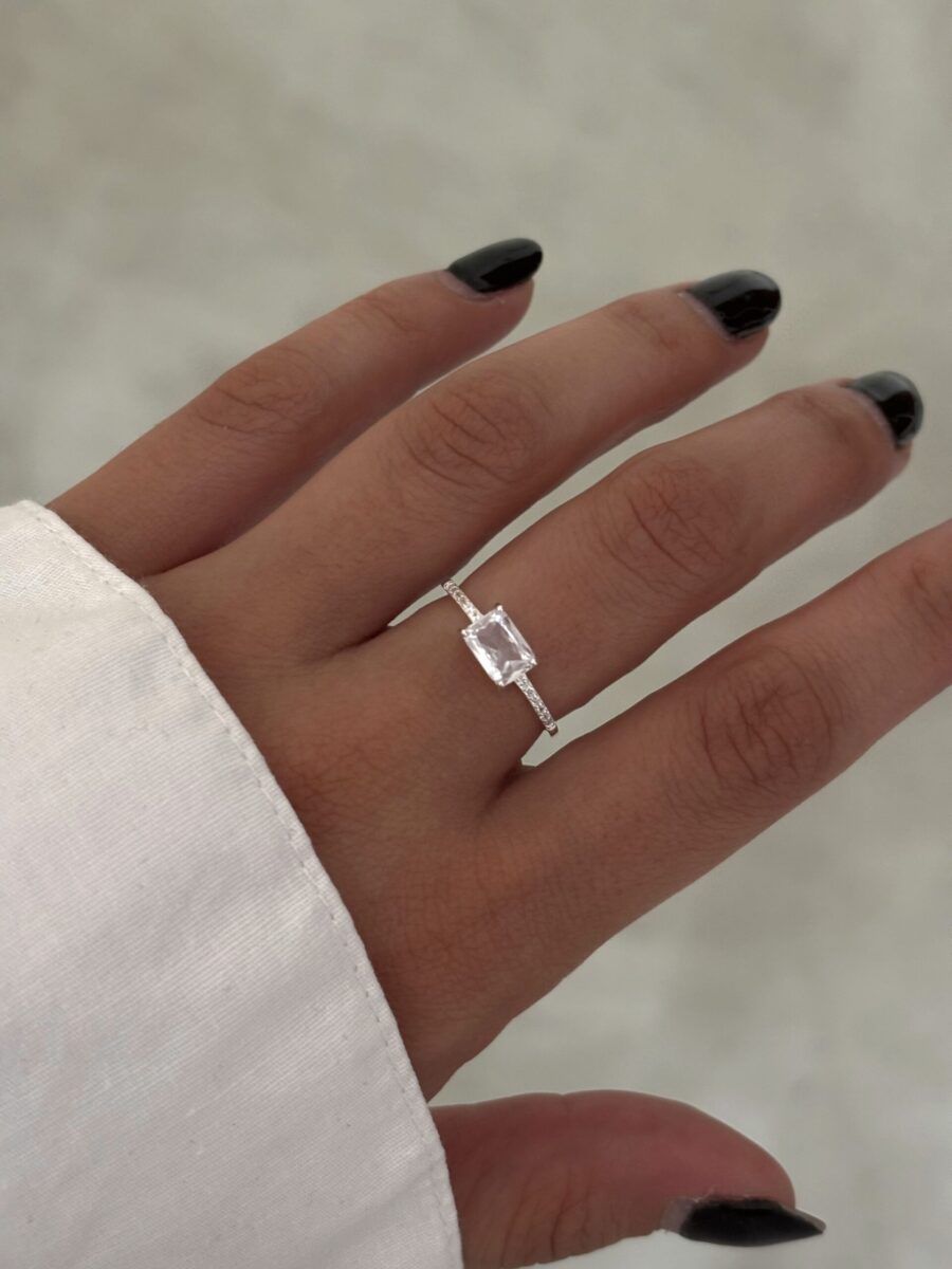 ·Anillo Cubic Rectangular· - Imagen 2
