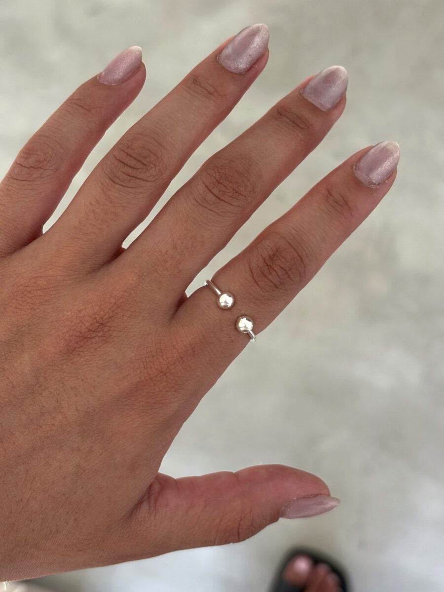 ·Anillo regulable bolitas·