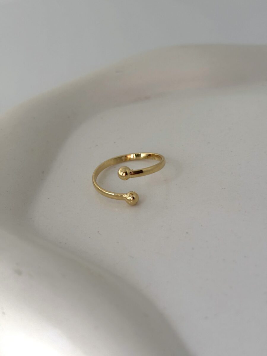 ·Anillo regulable bolitas·