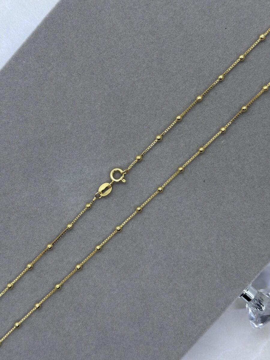 ·Cadenas bolitas 45 cm gold·