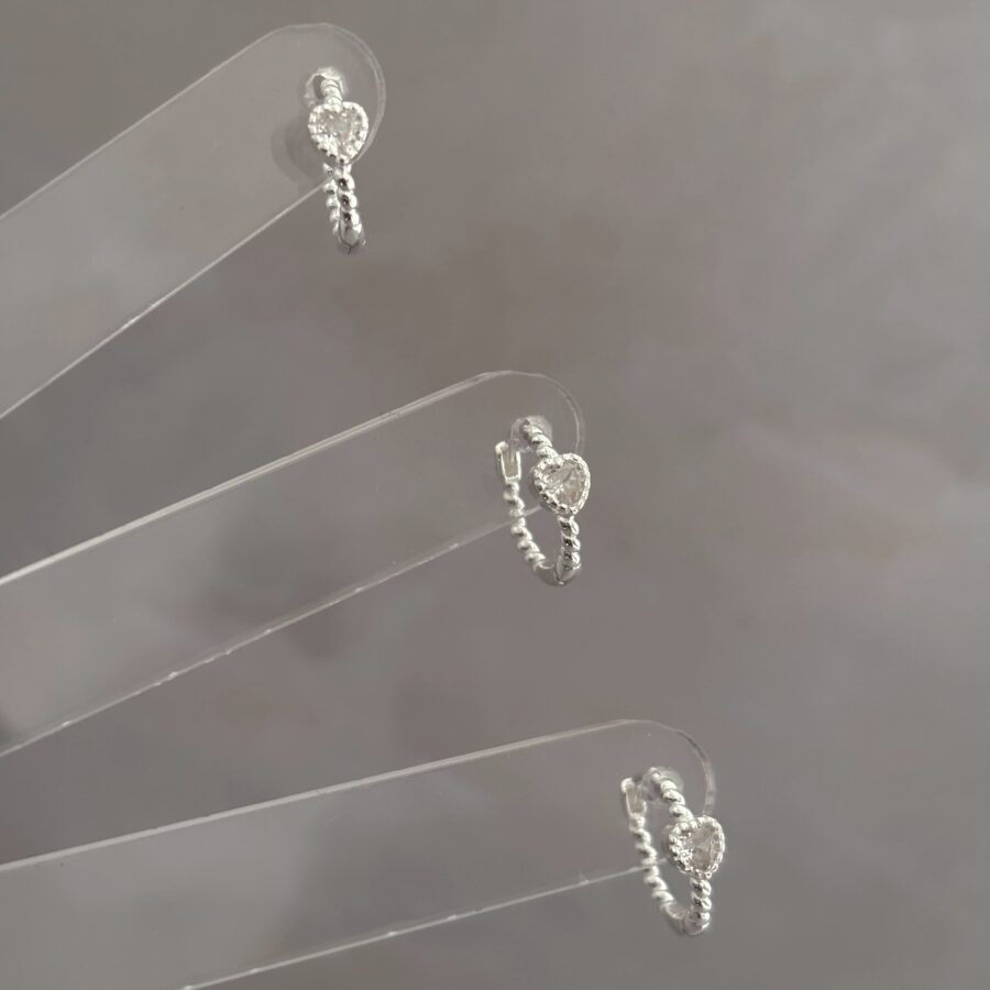 ·Argollas corazón 11 mm diámetro·