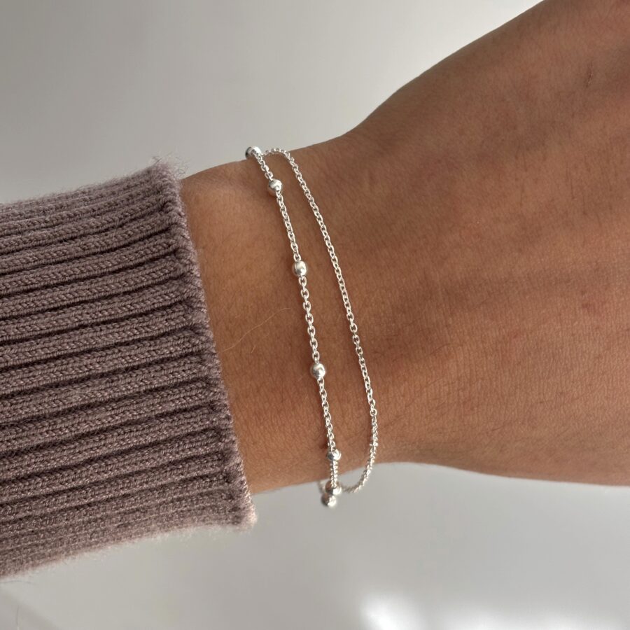 ·Pulsera doble regulable 18 a 21 cm·